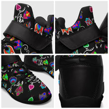 Load image into Gallery viewer, Indigenous Paisley Black Ipottaa Basketball / Sport High Top Shoes 49 Dzine 
