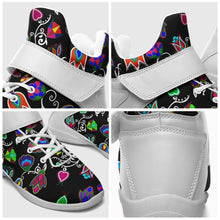 Load image into Gallery viewer, Indigenous Paisley Black Ipottaa Basketball / Sport High Top Shoes 49 Dzine 
