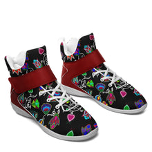 Load image into Gallery viewer, Indigenous Paisley Black Ipottaa Basketball / Sport High Top Shoes 49 Dzine 
