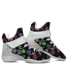 Load image into Gallery viewer, Indigenous Paisley Black Ipottaa Basketball / Sport High Top Shoes 49 Dzine 
