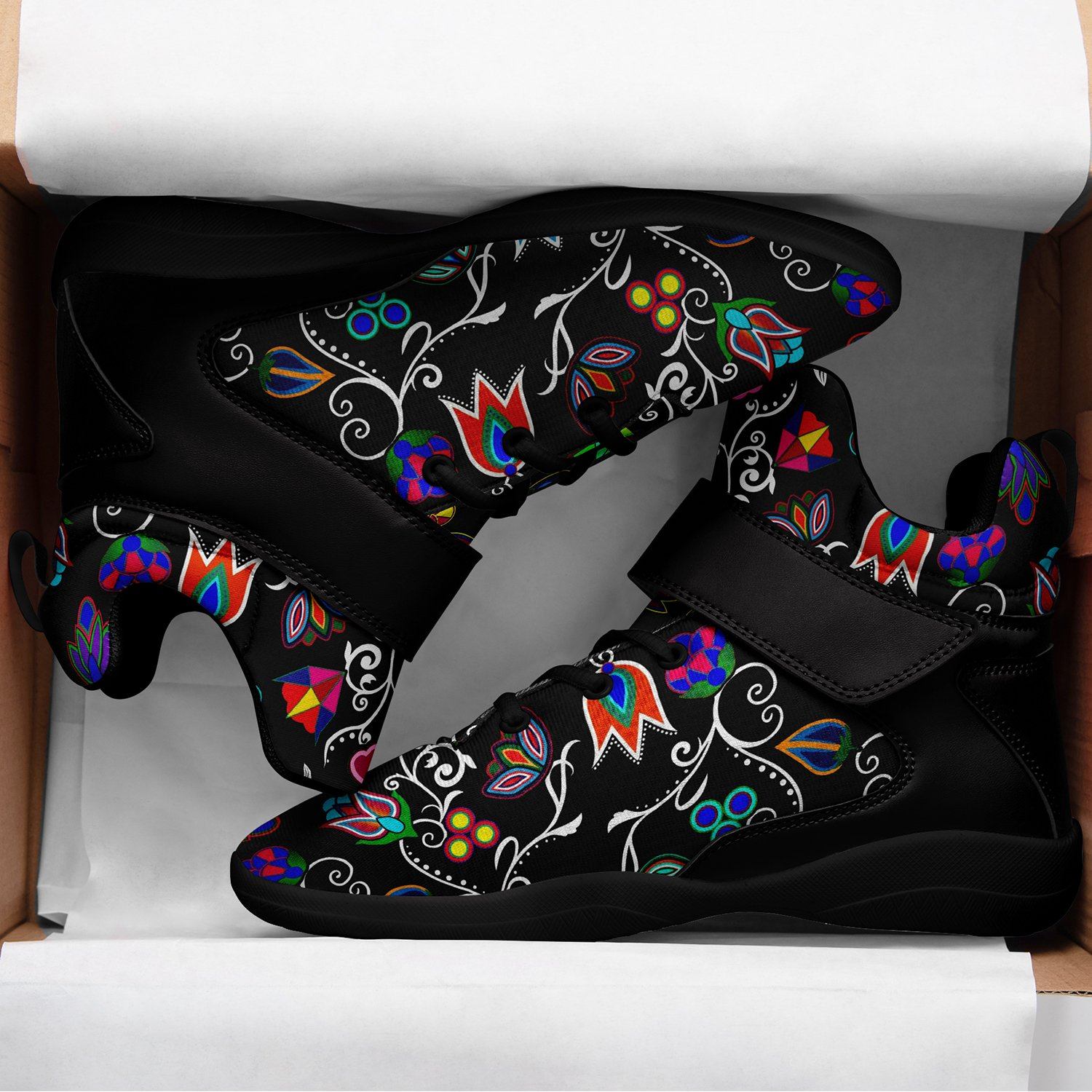 Indigenous Paisley Black Ipottaa Basketball / Sport High Top Shoes 49 Dzine 