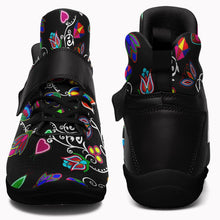 Load image into Gallery viewer, Indigenous Paisley Black Ipottaa Basketball / Sport High Top Shoes - Black Sole 49 Dzine 
