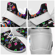 Load image into Gallery viewer, Indigenous Paisley Black Ipottaa Basketball / Sport High Top Shoes - White Sole 49 Dzine 
