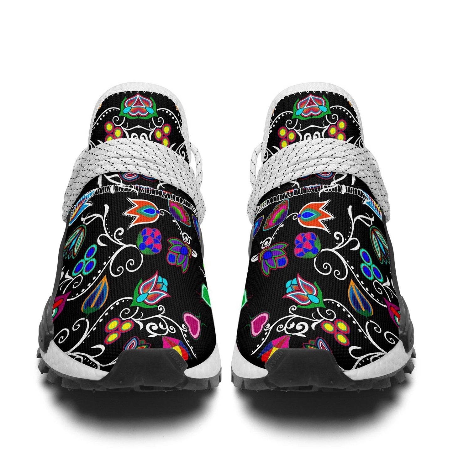 Indigenous Paisley Black Okaki Sneakers Shoes 49 Dzine 