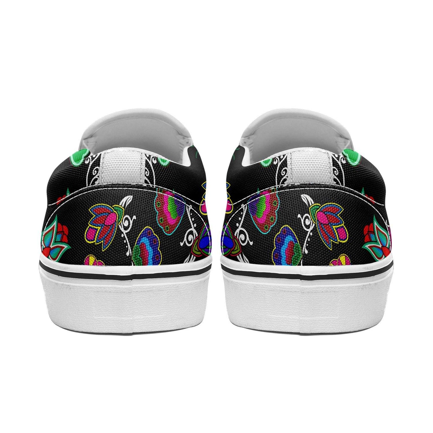 Indigenous Paisley Black Otoyimm Canvas Slip On Shoes 49 Dzine 