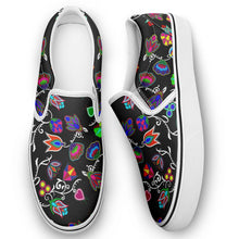 Load image into Gallery viewer, Indigenous Paisley Black Otoyimm Canvas Slip On Shoes 49 Dzine 
