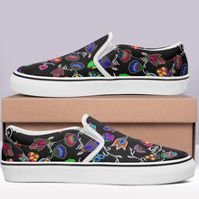 Load image into Gallery viewer, Indigenous Paisley Black Otoyimm Canvas Slip On Shoes 49 Dzine 
