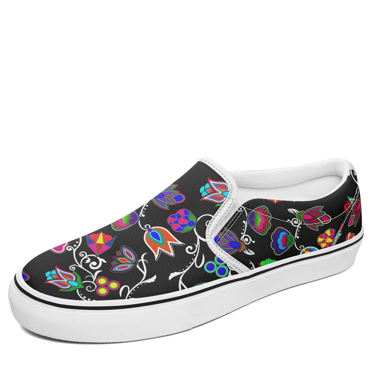 Indigenous Paisley Black Otoyimm Canvas Slip On Shoes 49 Dzine 