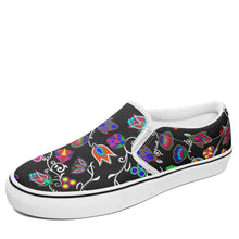 Load image into Gallery viewer, Indigenous Paisley Black Otoyimm Canvas Slip On Shoes 49 Dzine 
