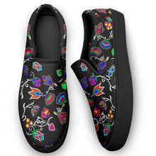 Load image into Gallery viewer, Indigenous Paisley Black Otoyimm Canvas Slip On Shoes 49 Dzine 
