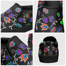 Load image into Gallery viewer, Indigenous Paisley Black Otoyimm Canvas Slip On Shoes 49 Dzine 
