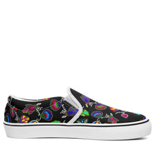 Load image into Gallery viewer, Indigenous Paisley Black Otoyimm Kid&#39;s Canvas Slip On Shoes 49 Dzine 
