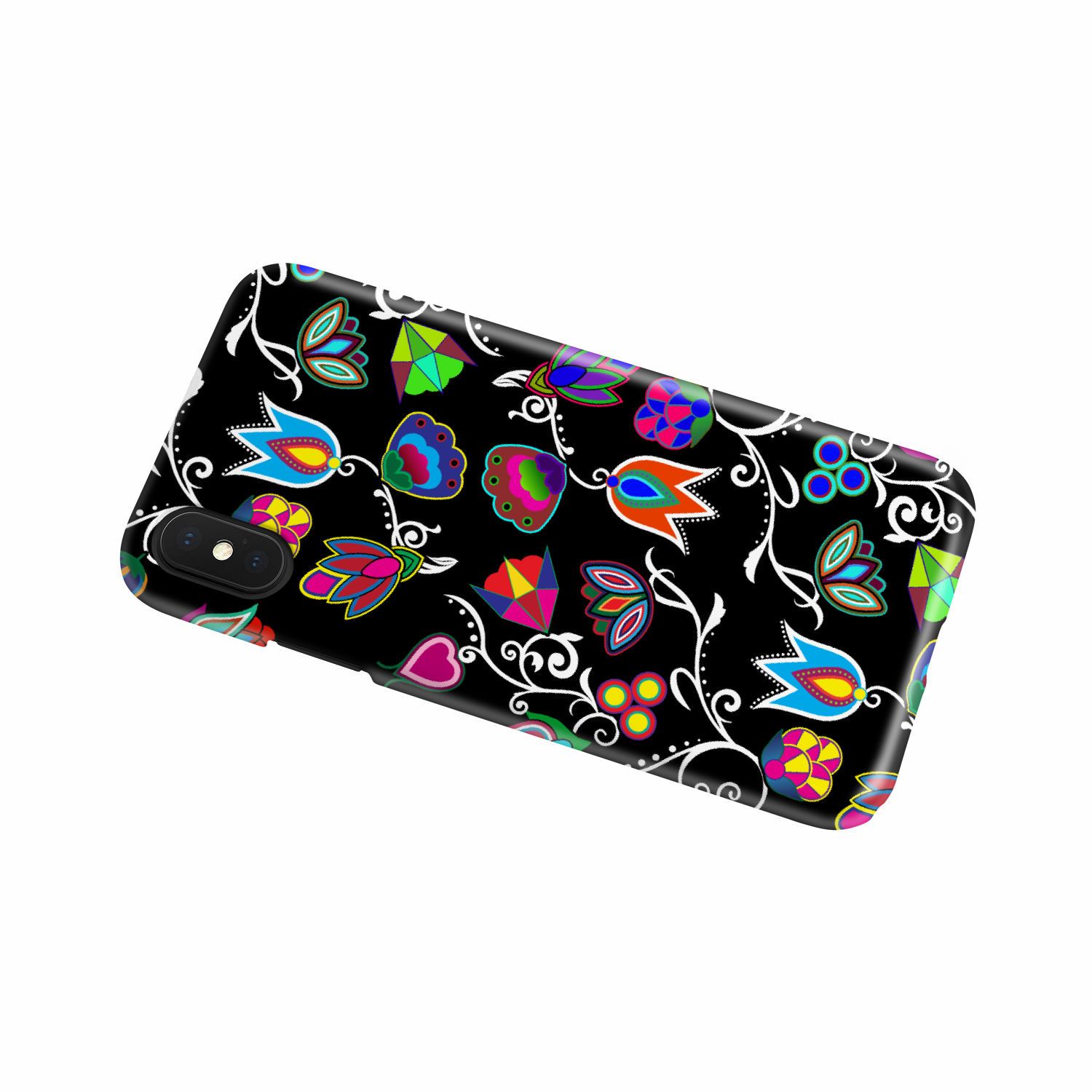 Indigenous Paisley Black Phone Case Phone Case wc-fulfillment 