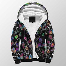 Load image into Gallery viewer, Indigenous Paisley Black Sherpa Hoodie 49 Dzine 
