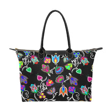 Load image into Gallery viewer, Indigenous Paisley Black Single-Shoulder Lady Handbag (Model 1714) bag e-joyer 
