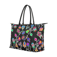 Load image into Gallery viewer, Indigenous Paisley Black Single-Shoulder Lady Handbag (Model 1714) bag e-joyer 
