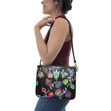 Load image into Gallery viewer, Indigenous Paisley - Black Small Shoulder Bag (Model 1710) Small Shoulder Bag (1710) e-joyer 
