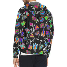 Load image into Gallery viewer, Indigenous Paisley Black Unisex All Over Print Windbreaker (Model H23) All Over Print Windbreaker for Men (H23) e-joyer 
