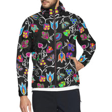 Load image into Gallery viewer, Indigenous Paisley Black Unisex All Over Print Windbreaker (Model H23) All Over Print Windbreaker for Men (H23) e-joyer 
