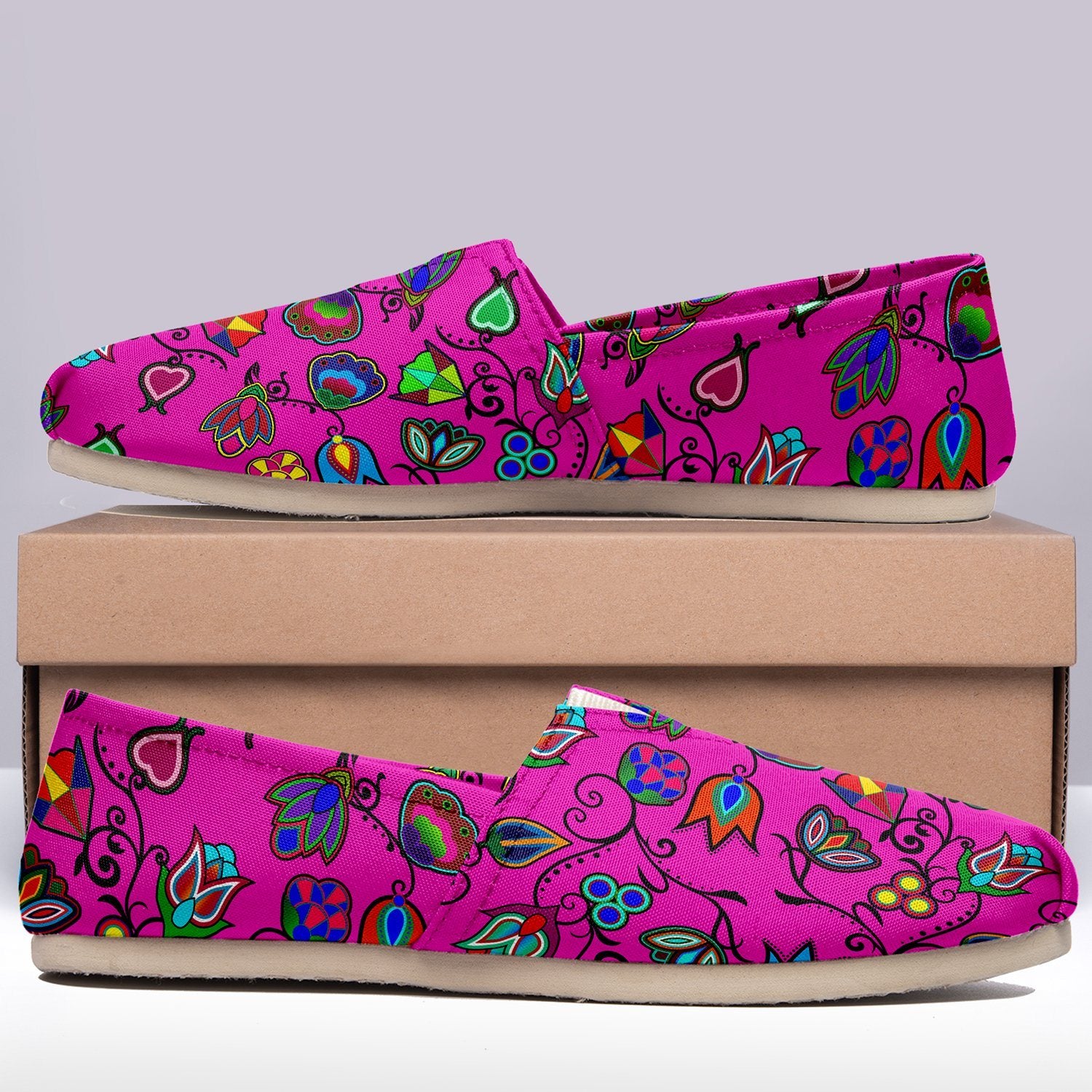 Indigenous Paisley Casual Unisex Slip On Shoe Herman 