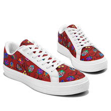 Load image into Gallery viewer, Indigenous Paisley Dahlia Aapisi Low Top Canvas Shoes White Sole 49 Dzine 
