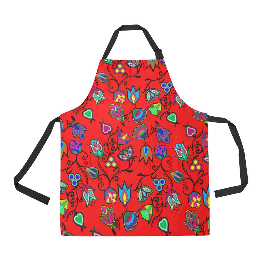 Indigenous Paisley Dahlia All Over Print Apron All Over Print Apron e-joyer 