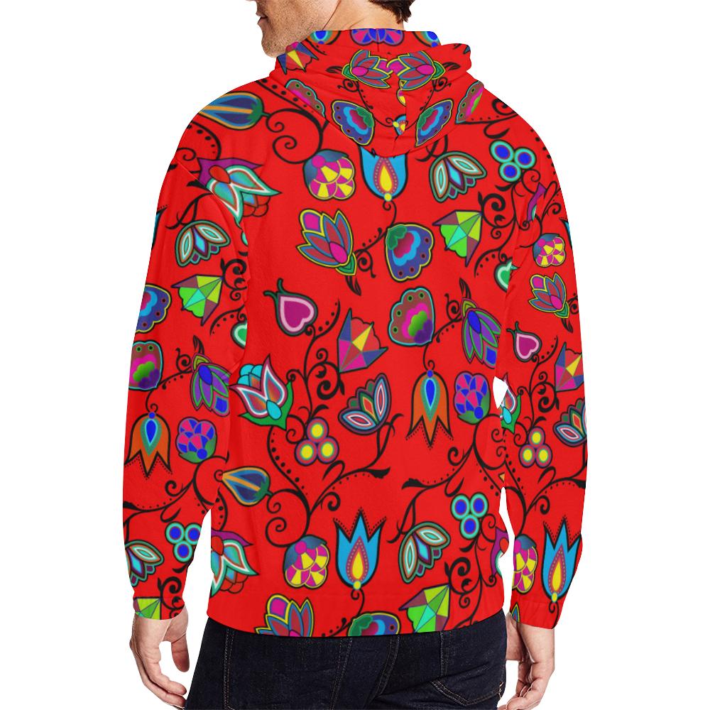 Indigenous Paisley - Dahlia All Over Print Full Zip Hoodie for Men (Model H14) All Over Print Full Zip Hoodie for Men (H14) e-joyer 