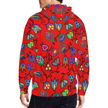 Load image into Gallery viewer, Indigenous Paisley - Dahlia All Over Print Full Zip Hoodie for Men (Model H14) All Over Print Full Zip Hoodie for Men (H14) e-joyer 
