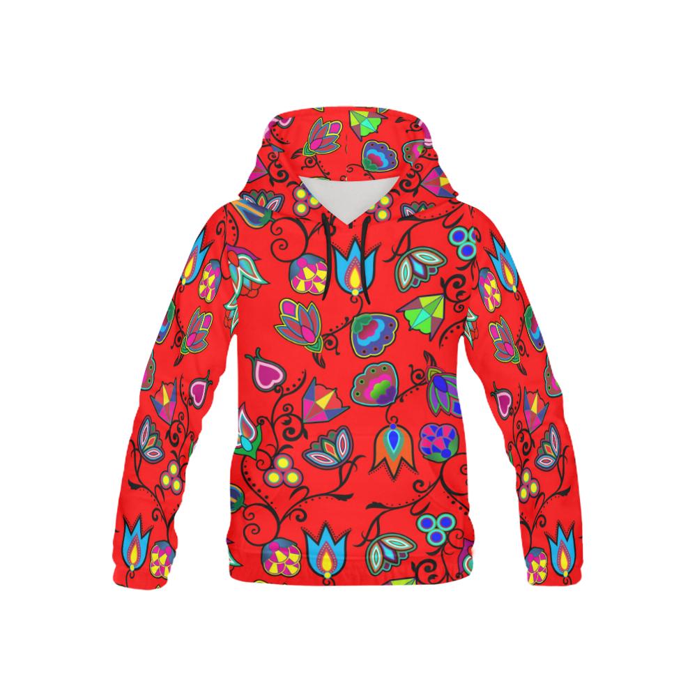 Indigenous Paisley - Dahlia All Over Print Hoodie for Kid (USA Size) (Model H13) All Over Print Hoodie for Kid (H13) e-joyer 