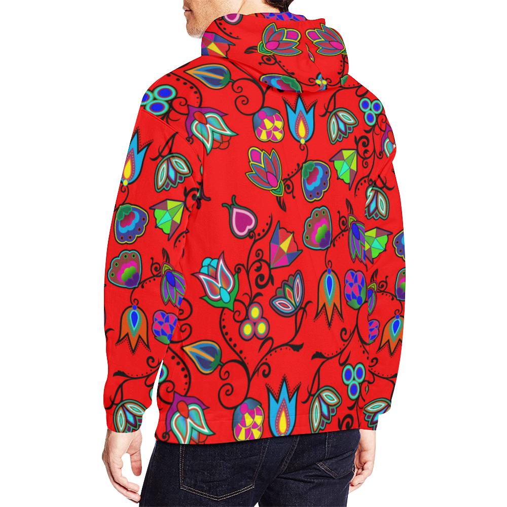 Indigenous Paisley - Dahlia All Over Print Hoodie for Men (USA Size) (Model H13) All Over Print Hoodie for Men (H13) e-joyer 