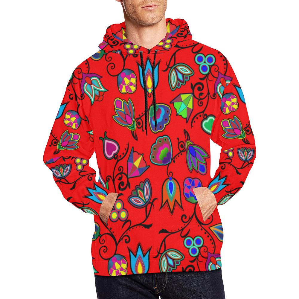 Indigenous Paisley - Dahlia All Over Print Hoodie for Men (USA Size) (Model H13) All Over Print Hoodie for Men (H13) e-joyer 