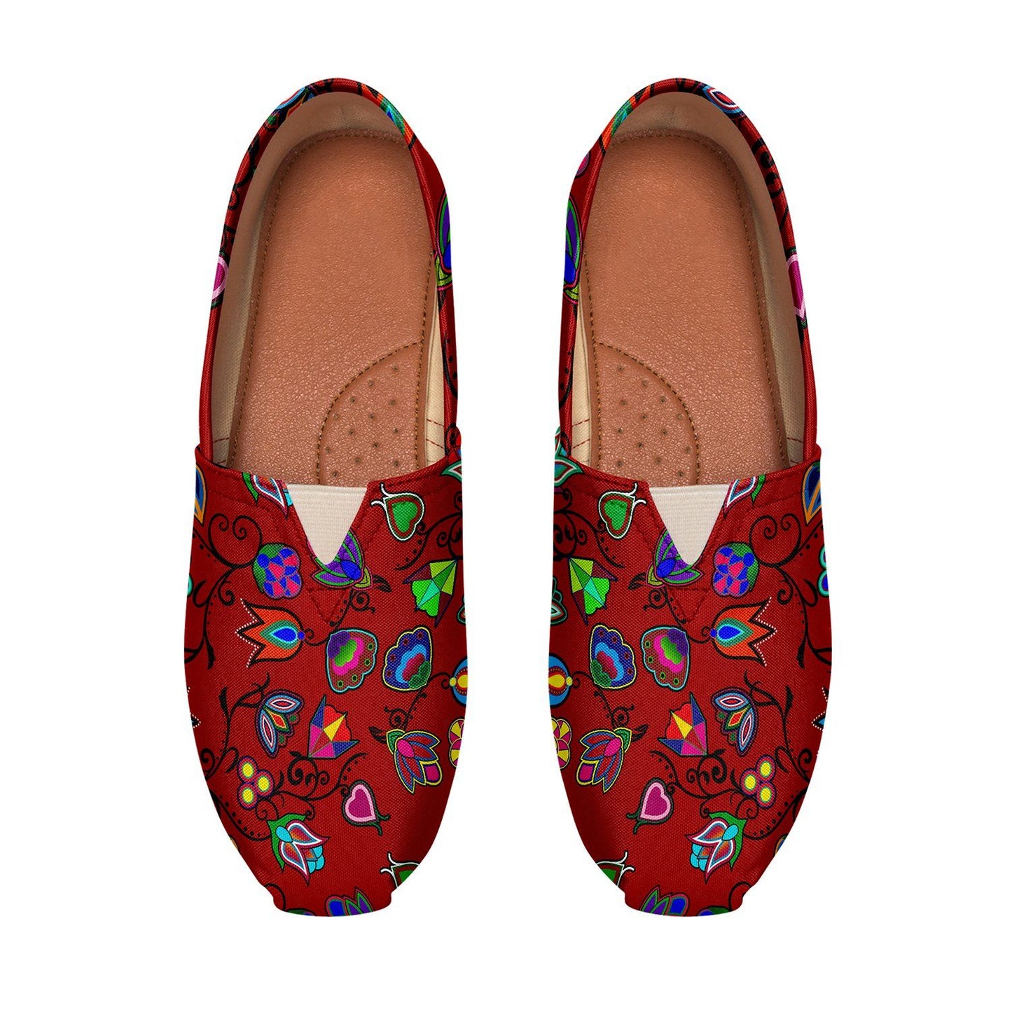 Indigenous Paisley Dahlia Casual Unisex Slip On Shoe Herman 