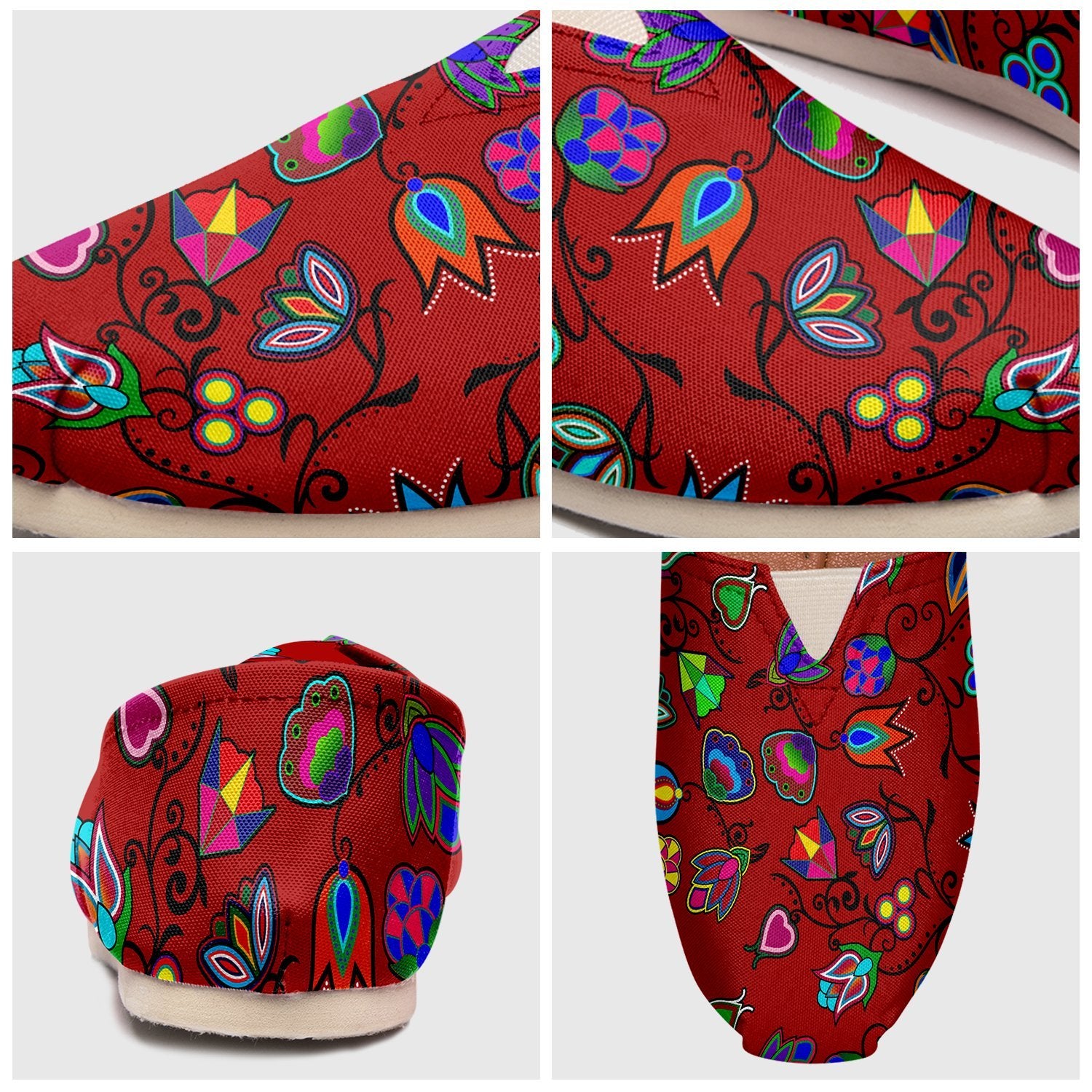 Indigenous Paisley Dahlia Casual Unisex Slip On Shoe Herman 