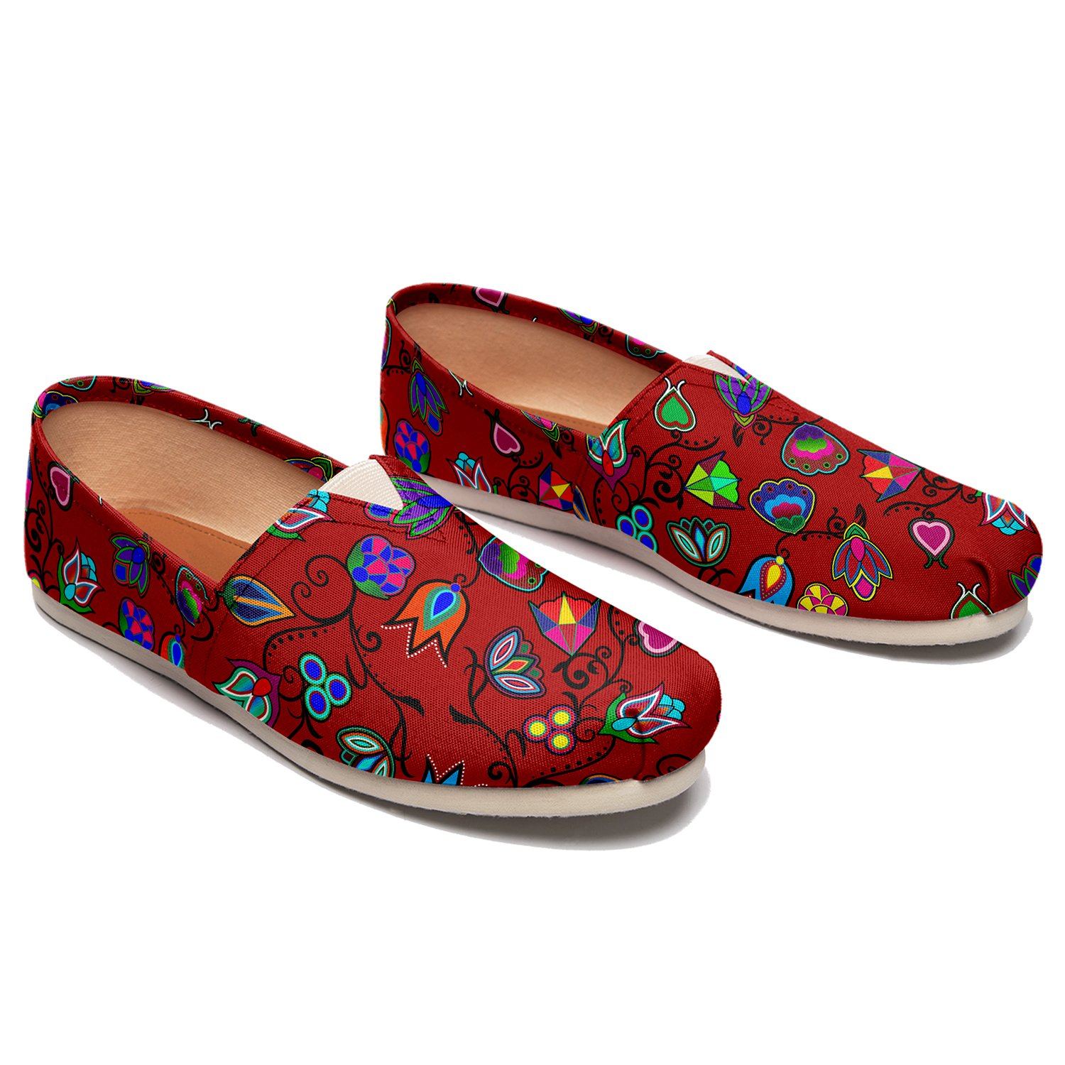 Indigenous Paisley Dahlia Casual Unisex Slip On Shoe Herman 