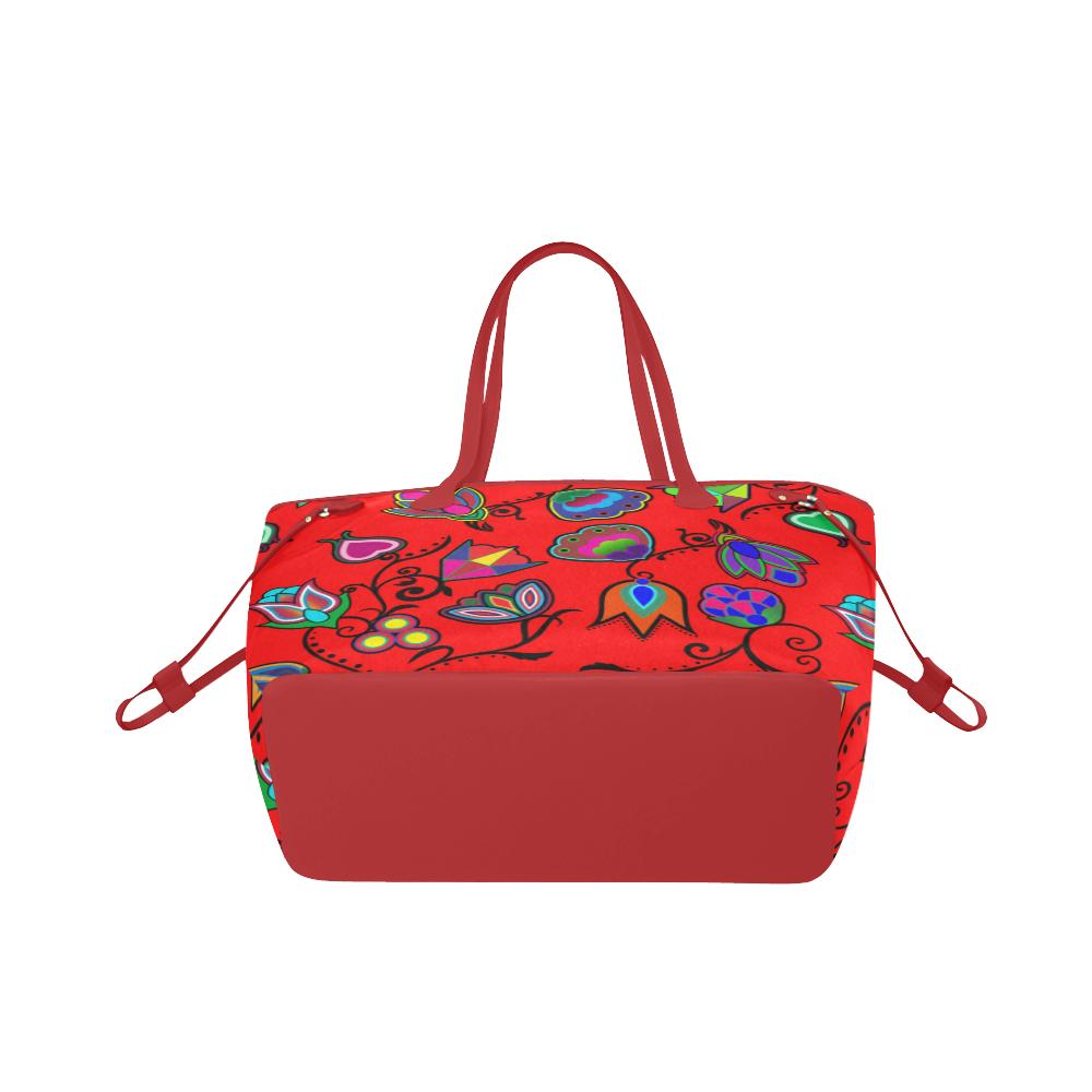 Indigenous Paisley - Dahlia Clover Canvas Tote Bag (Model 1661) Clover Canvas Tote Bag (1661) e-joyer 