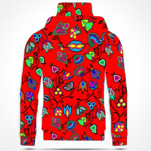 Load image into Gallery viewer, Indigenous Paisley Dahlia Hoodie with Face Cover 49 Dzine 
