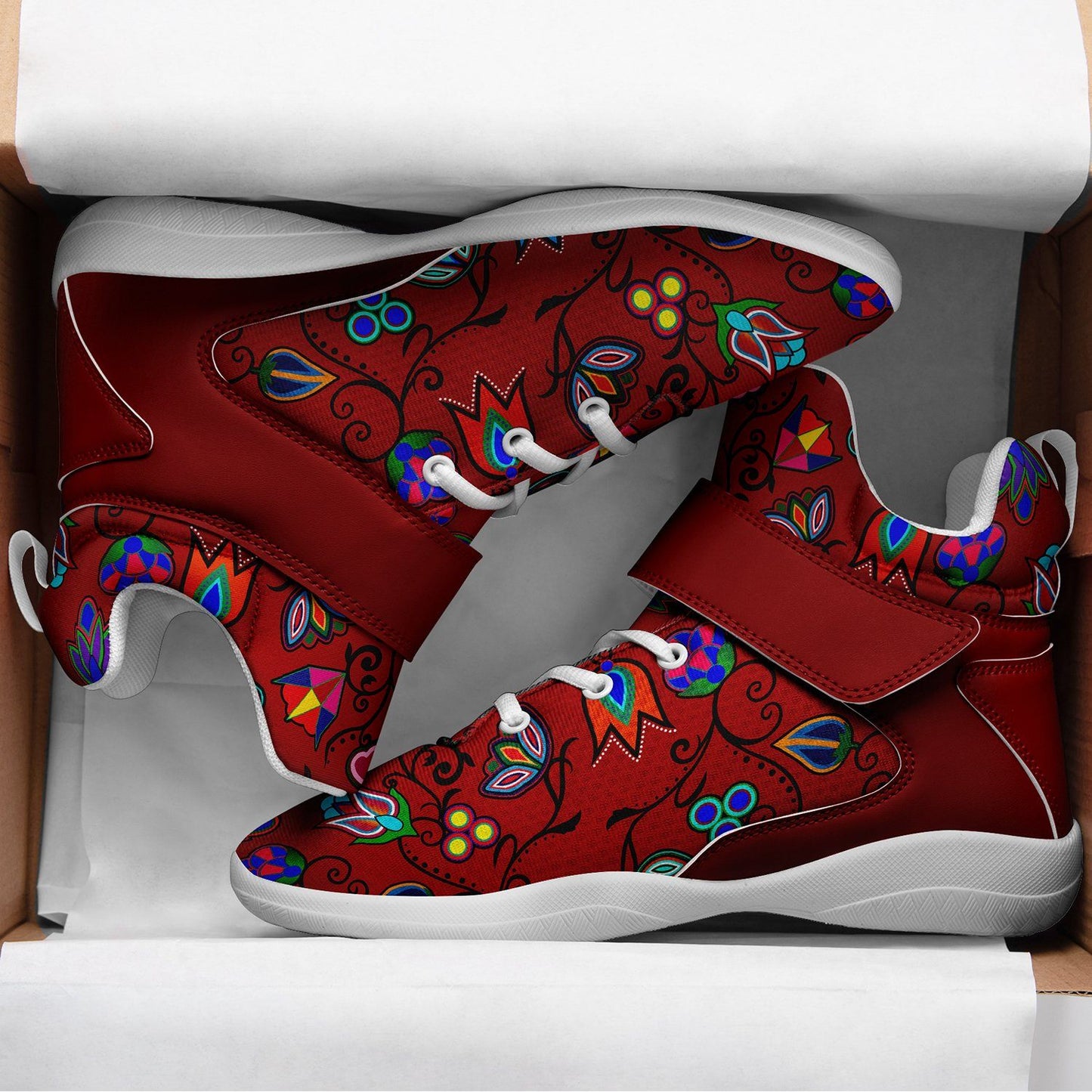 Indigenous Paisley Dahlia Ipottaa Basketball / Sport High Top Shoes 49 Dzine 