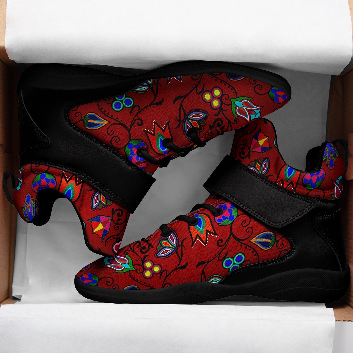 Indigenous Paisley Dahlia Ipottaa Basketball / Sport High Top Shoes 49 Dzine 