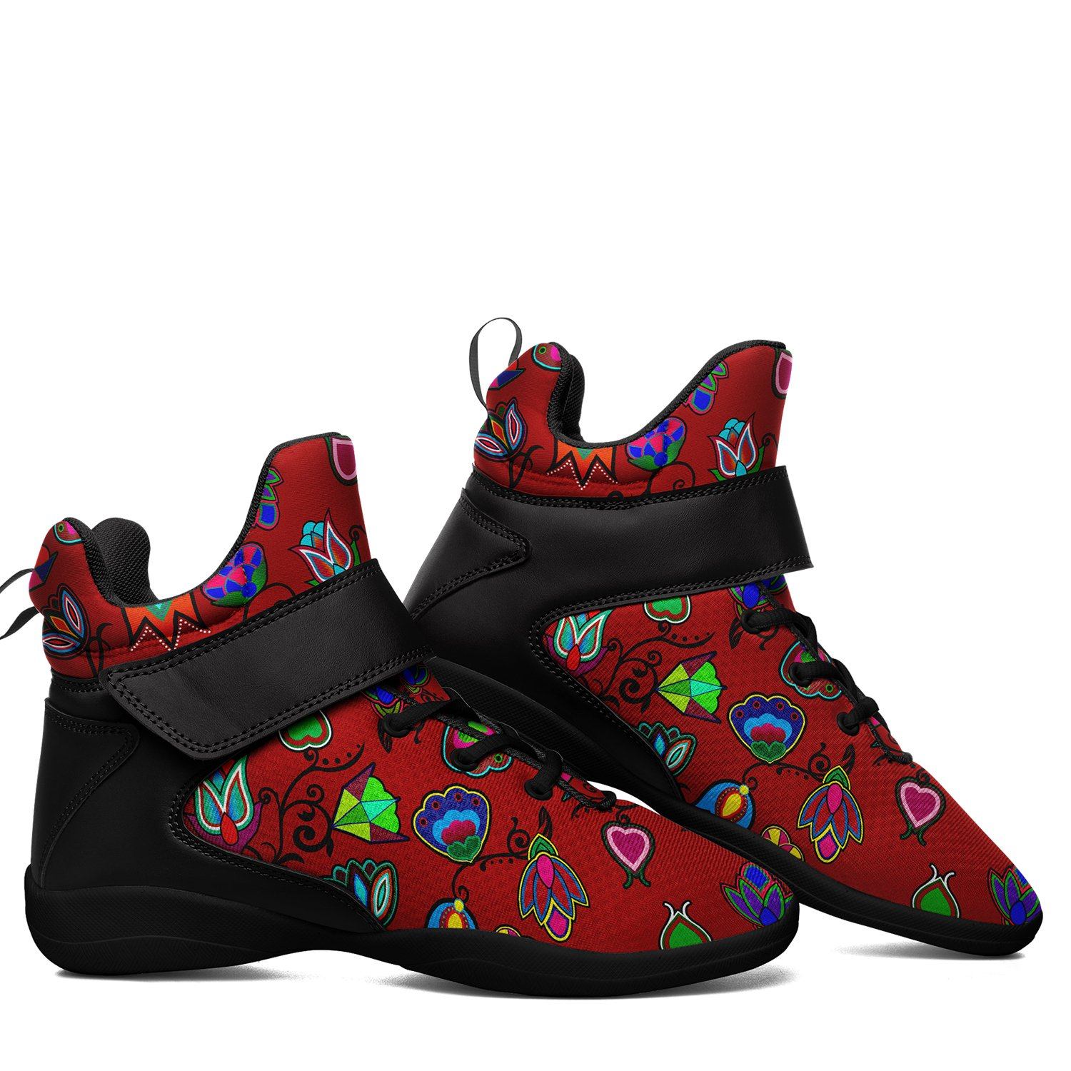 Indigenous Paisley Dahlia Ipottaa Basketball / Sport High Top Shoes 49 Dzine 