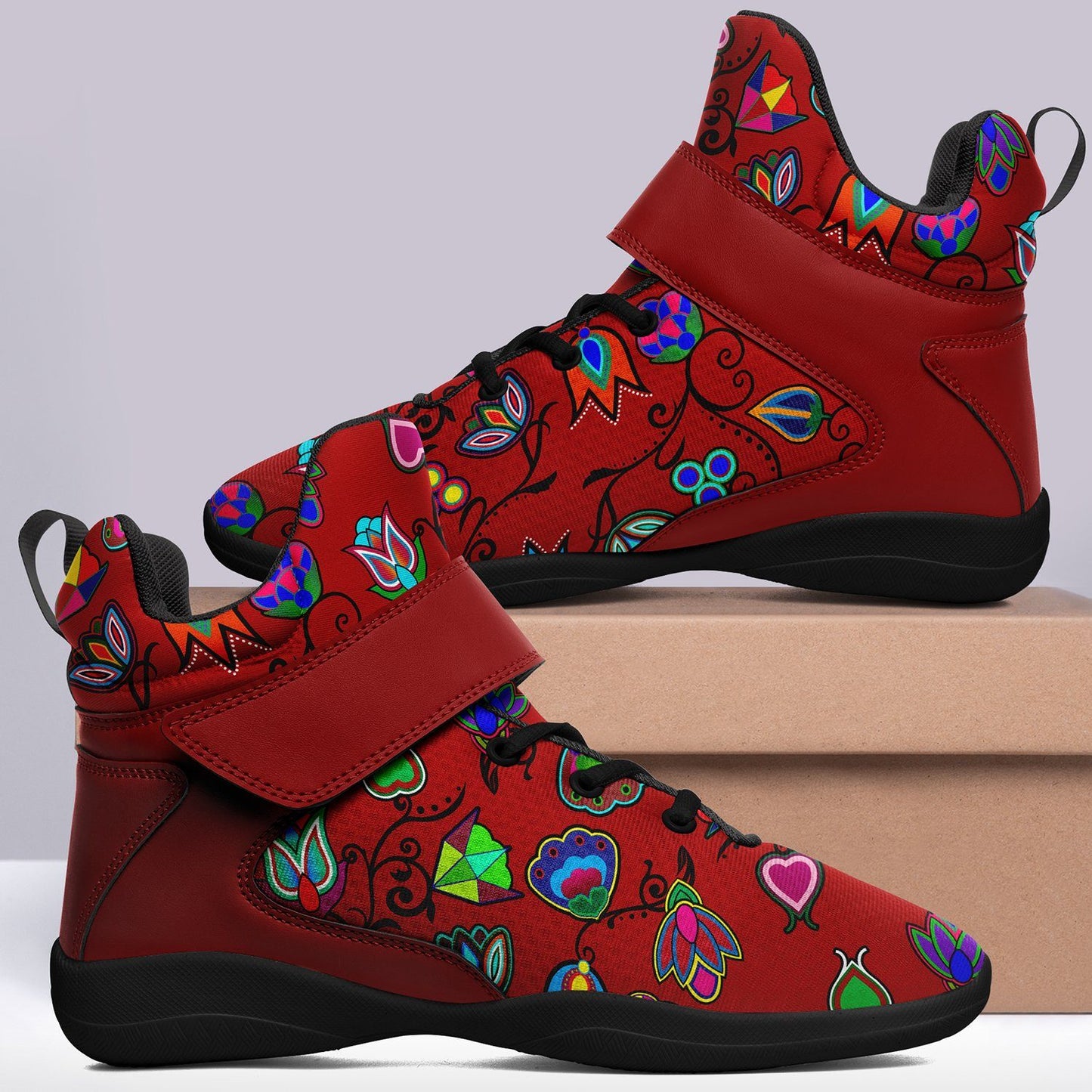 Indigenous Paisley Dahlia Ipottaa Basketball / Sport High Top Shoes 49 Dzine 