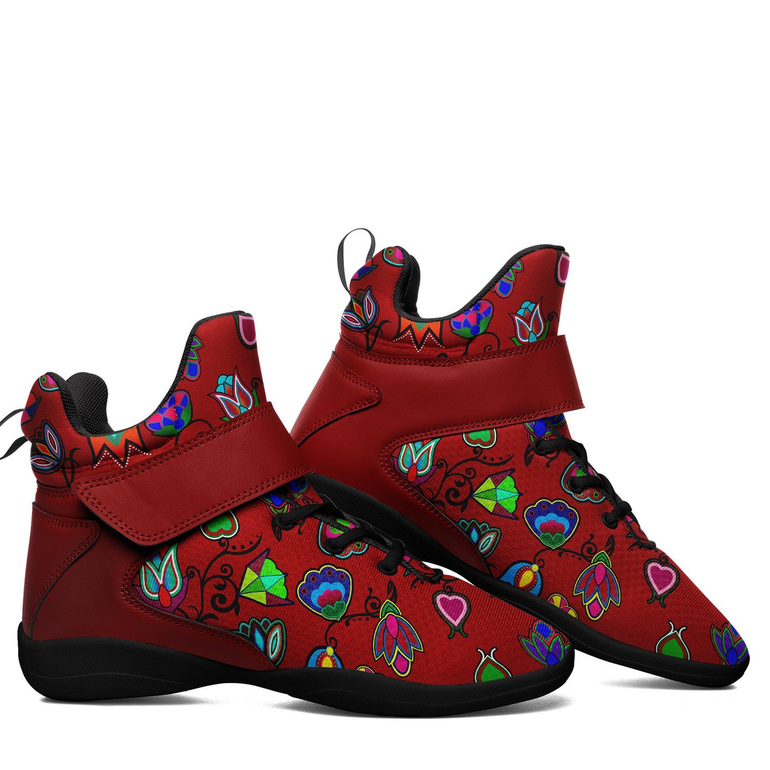 Indigenous Paisley Dahlia Ipottaa Basketball / Sport High Top Shoes 49 Dzine 