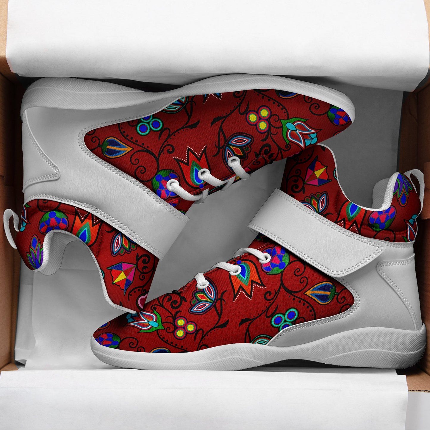 Indigenous Paisley Dahlia Ipottaa Basketball / Sport High Top Shoes 49 Dzine 