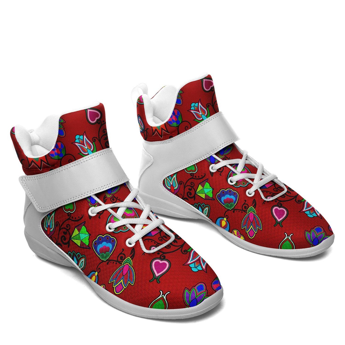 Indigenous Paisley Dahlia Ipottaa Basketball / Sport High Top Shoes 49 Dzine 