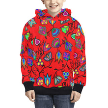 Load image into Gallery viewer, Indigenous Paisley Dahlia Kids&#39; All Over Print Hoodie (Model H38) Kids&#39; AOP Hoodie (H38) e-joyer 
