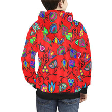 Load image into Gallery viewer, Indigenous Paisley Dahlia Kids&#39; All Over Print Hoodie (Model H38) Kids&#39; AOP Hoodie (H38) e-joyer 
