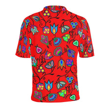 Load image into Gallery viewer, Indigenous Paisley Dahlia Men&#39;s All Over Print Polo Shirt (Model T55) Men&#39;s Polo Shirt (Model T55) e-joyer 
