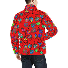 Load image into Gallery viewer, Indigenous Paisley - Dahlia Men&#39;s Stand Collar Padded Jacket (Model H41) Men&#39;s Stand Collar Padded Jacket (H41) e-joyer 
