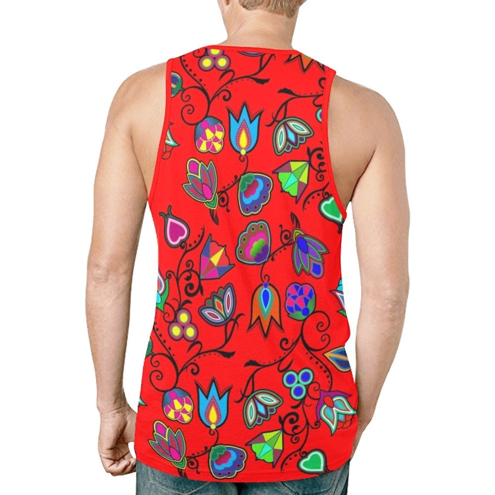 Indigenous Paisley Dahlia New All Over Print Tank Top for Men (Model T46) New All Over Print Tank Top for Men (T46) e-joyer 