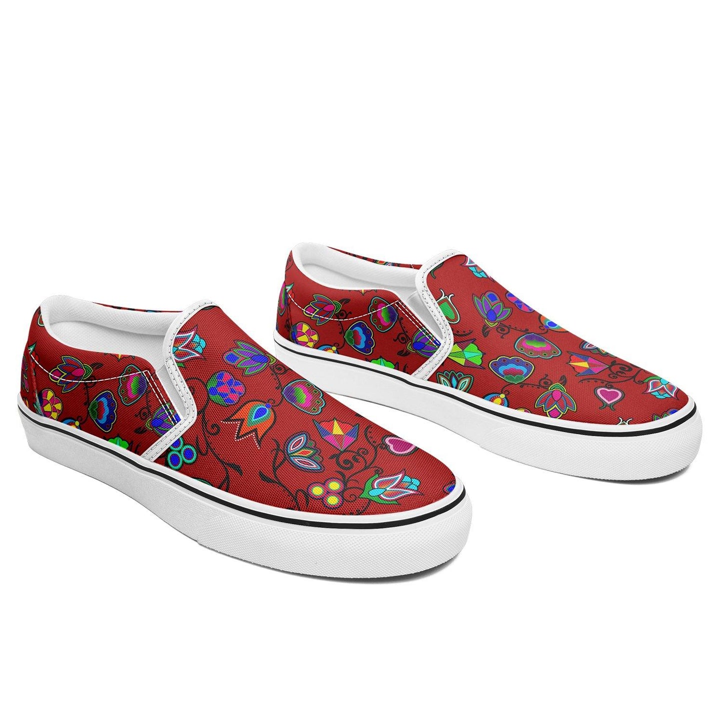 Indigenous Paisley Dahlia Otoyimm Canvas Slip On Shoes 49 Dzine 