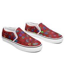 Load image into Gallery viewer, Indigenous Paisley Dahlia Otoyimm Canvas Slip On Shoes 49 Dzine 
